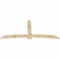 Ekena Millwork Bellingham Rough Sawn Timber Gable Bracket, Douglas Fir, 96"W x 44"H x 2"D x 6"F, 11/12 Pitch GBW096X44X0206BEL00RDF - alternate 3